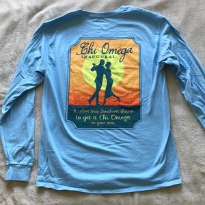 CHI OMEGA, long sleeve t shirt, size medium